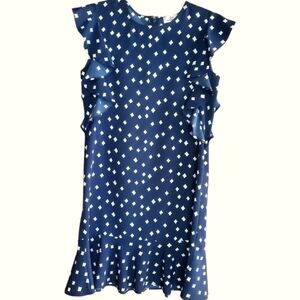 Vineyard Vines Navy/White  Ruffle Dress Size 0